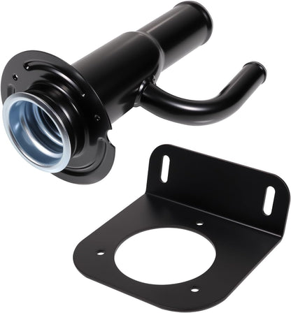 Fuel Tank Filler Neck Pipe Diesel Replace 4C3Z9034C and Fuel Gas Filler Neck Mount for Chevy for GMC for Dodge for Ford Service Body Truck or Flatbed