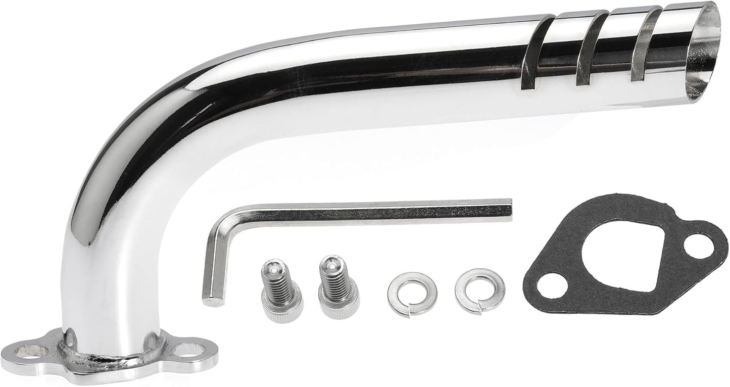 Exhaust Pipe for Predator 212cc 196cc GX160 GX200, for Baja Warrior MB165 MB200, and for Coleman CT200U BT200X CT200U for Motovox MBX20 Go Kart Mini Bike Harbor Freight Powerhorse 208
