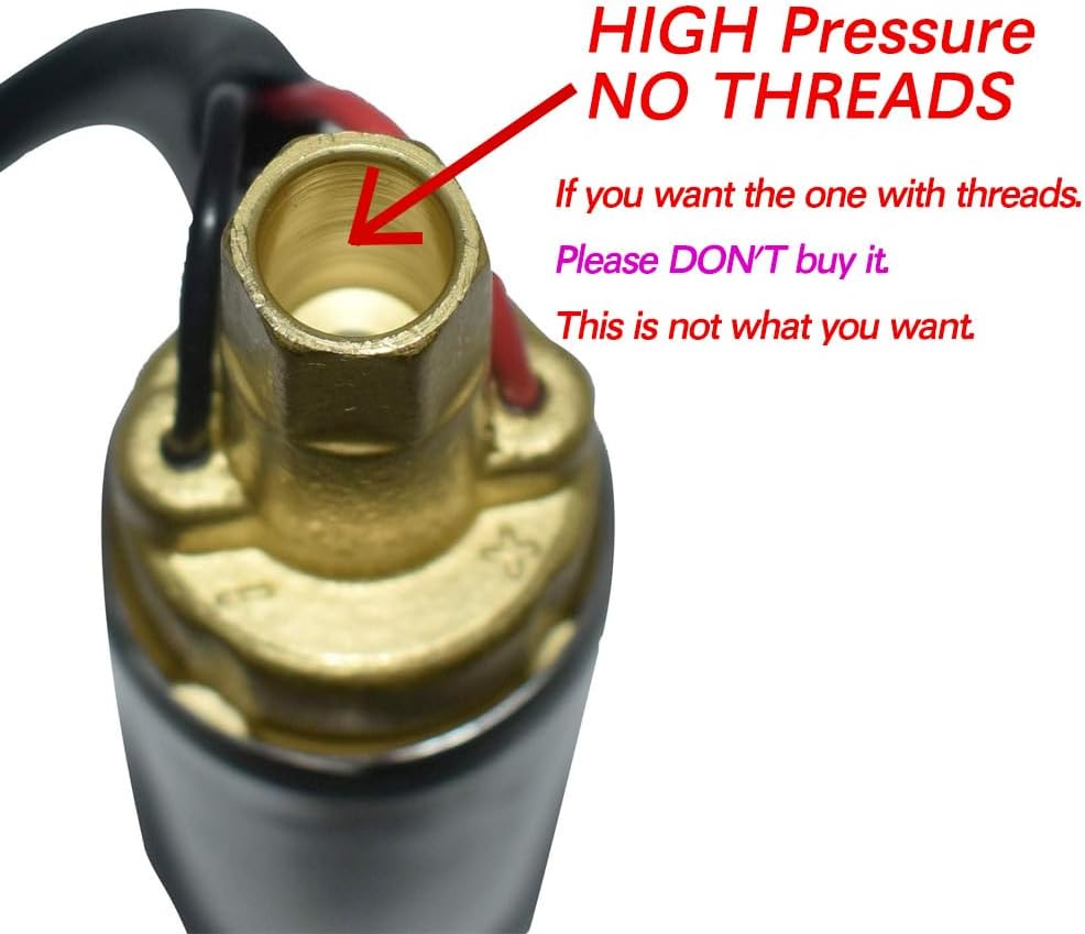 HIGH Pressure Fuel Pump NO THREADS for Mercruiser for Mercury 4.3 5.0 5.7 7.4 8.2 EFI MPI V6 V8 305 350 377 454 502 Fuels Injected for Marine Engines Replaces 861156A1 for Sierra 18-35433