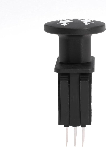 Clutch PTO Switch 8 Terminals for Dixie Chopper for Delta for Bush Hog for Wright for Bunton Compatible with 6201-303 6204-303 50018299 52420003 PL7994 5 AMP, Black Knob