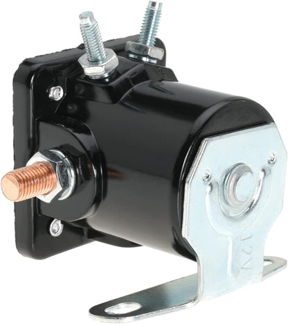 12V Heavy Duty Solenoid For Ford Replace Sw-3 SNL135 B-6A-11450A B6A-11002A B4TZ-11002-A D2AF11450AA 50-430 C6AF C7AF C9AF C3912 SS581T 4 Terminal Hot Rod Starter Relay Solenoid