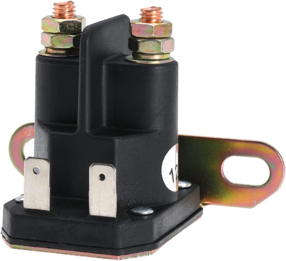 12V Starter Solenoid for Cub Cadet LT1042 LT1045 LT1046 LTX1050 MTX1050 for John Deere LA105 LA110 LA115 LA120 LA125 LA135 D110 D120 D125 D130 Lawn Mower Tractor Replace 725-04439 AM138068 435-151