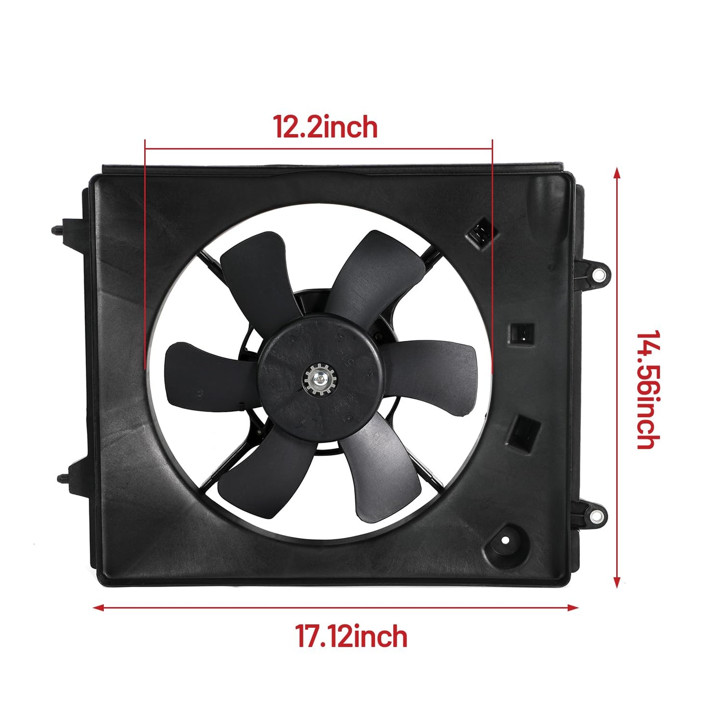 Radiator Cooling Fan Assembly Replace HO3115155 for Honda CR-V 2.4L | Replace HO3115161 38616RB0003, For Lexus RX330, For Ram Dakota 4.7, For Jeep CJ Liberty, Left and Right