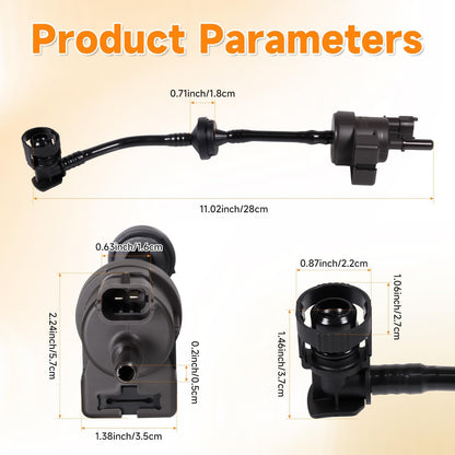 Vapor Canister Purge Valve Solenoid EVAP Vent Purge Control Valve Replace 55573017 and PCV Valve Hose Replace 25193343 for Chevrolet Sonic Trax Cruze Encore 2011-2020