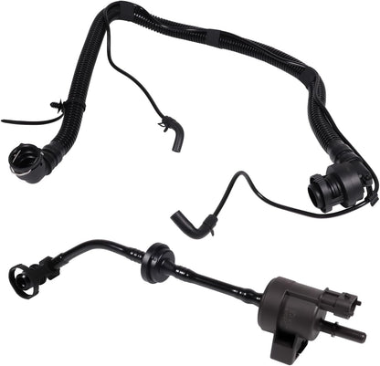 Vapor Canister Purge Valve Solenoid EVAP Vent Purge Control Valve Replace 55573017 and PCV Valve Hose Replace 25193343 for Chevrolet Sonic Trax Cruze Encore 2011-2020
