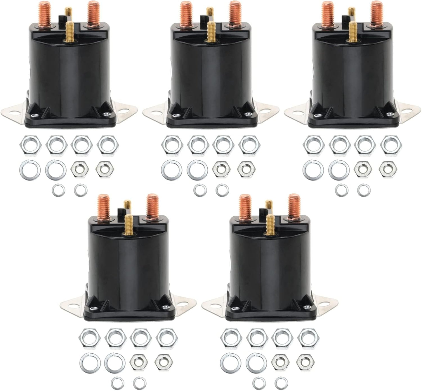 36V Solenoid for Club Car DS Golf Cart Replace 8016 1976-1998 4 Terminal Golf Cart Solenoid 5PCS