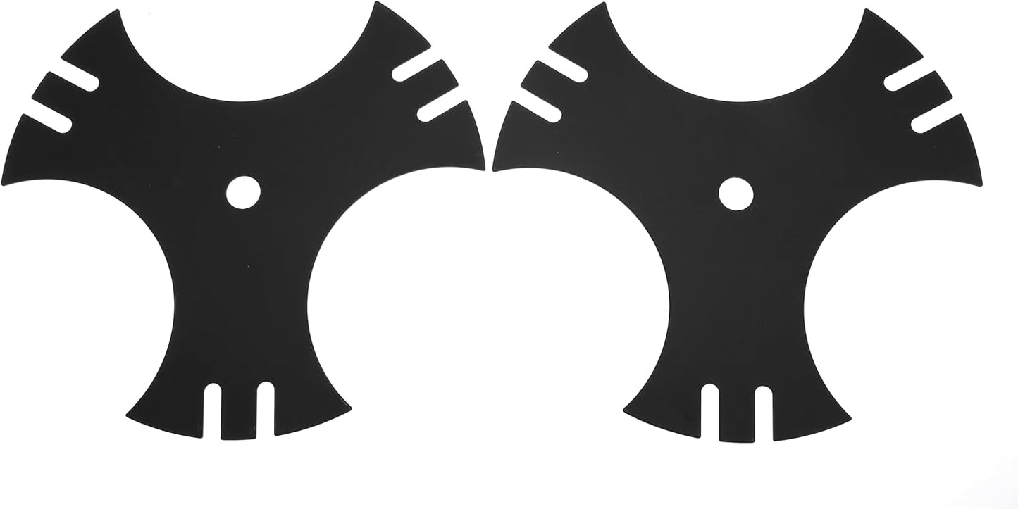 9" 3-Side Edger Star Blades 5/8" Center Hole for Troy-Bilt TB554 TEB515 for Craftsman Replace 7185767 781-0748 781-0748-0637 981-0748 40-009 490-105-M017 2PC