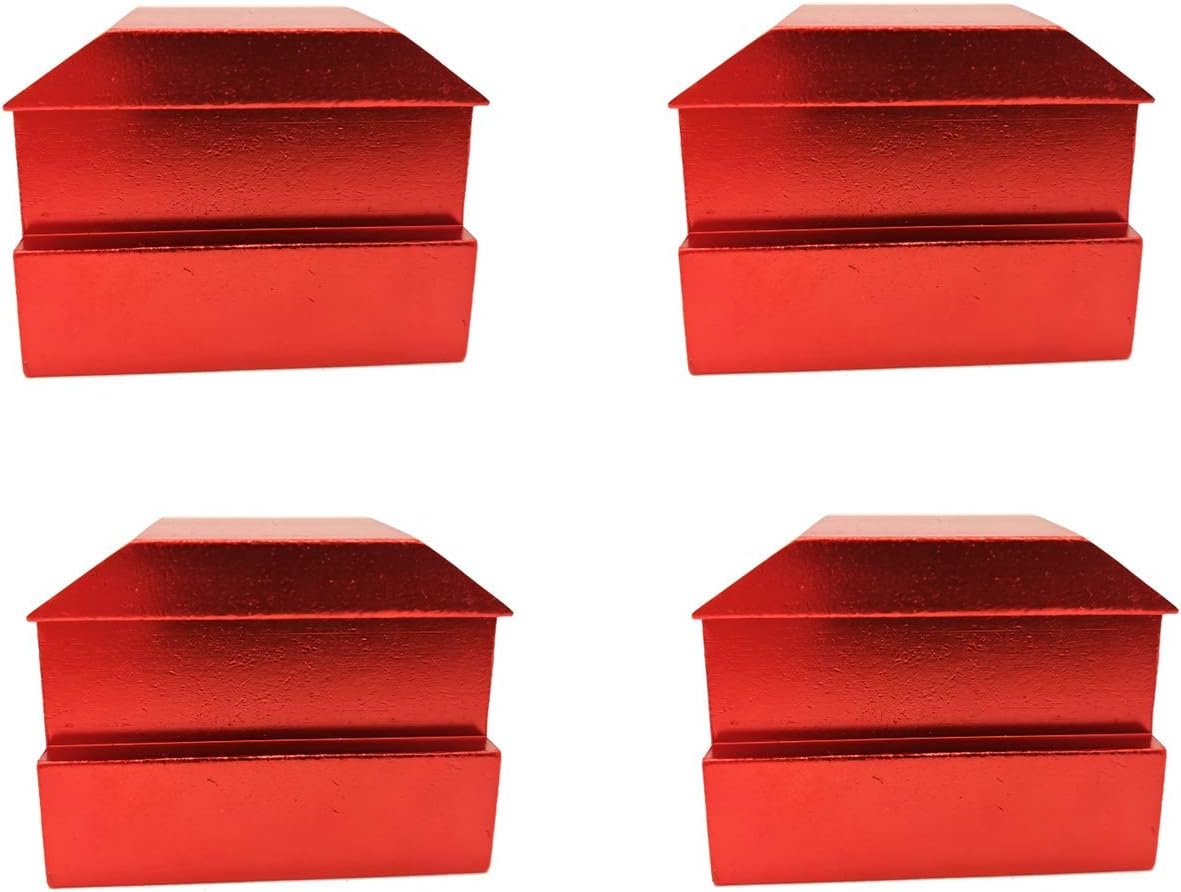 Jack Lift Pad Anodized Aluminum for Camaro 6th Gen for Chevrolet Jack Pad Except Convertable 4 Pieces Red 2012 2016 2017 2018 2019 2021 (Red)