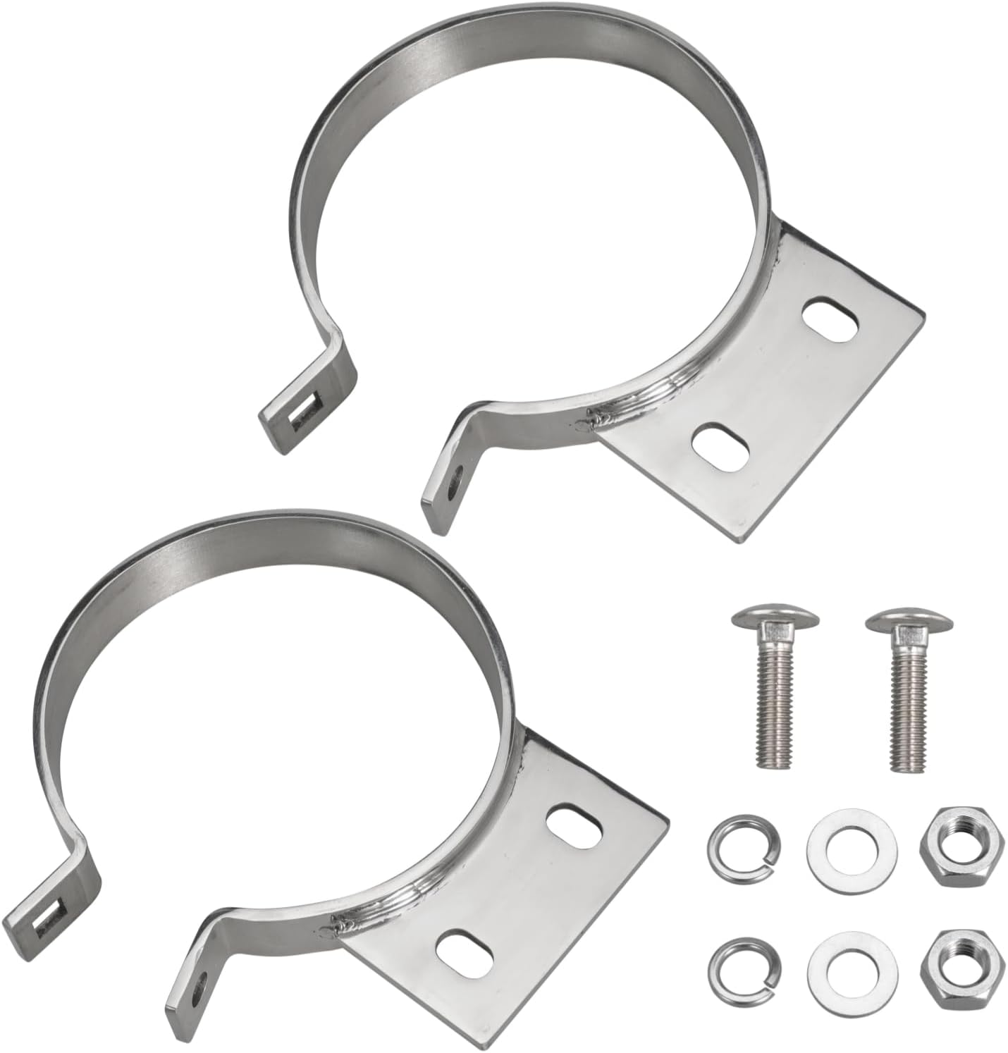 5 Inch Exhaust Stack Clamp 5" Exhaust Mount Bracket for Peterbilt 379 359 1987-1993, 2 Pack