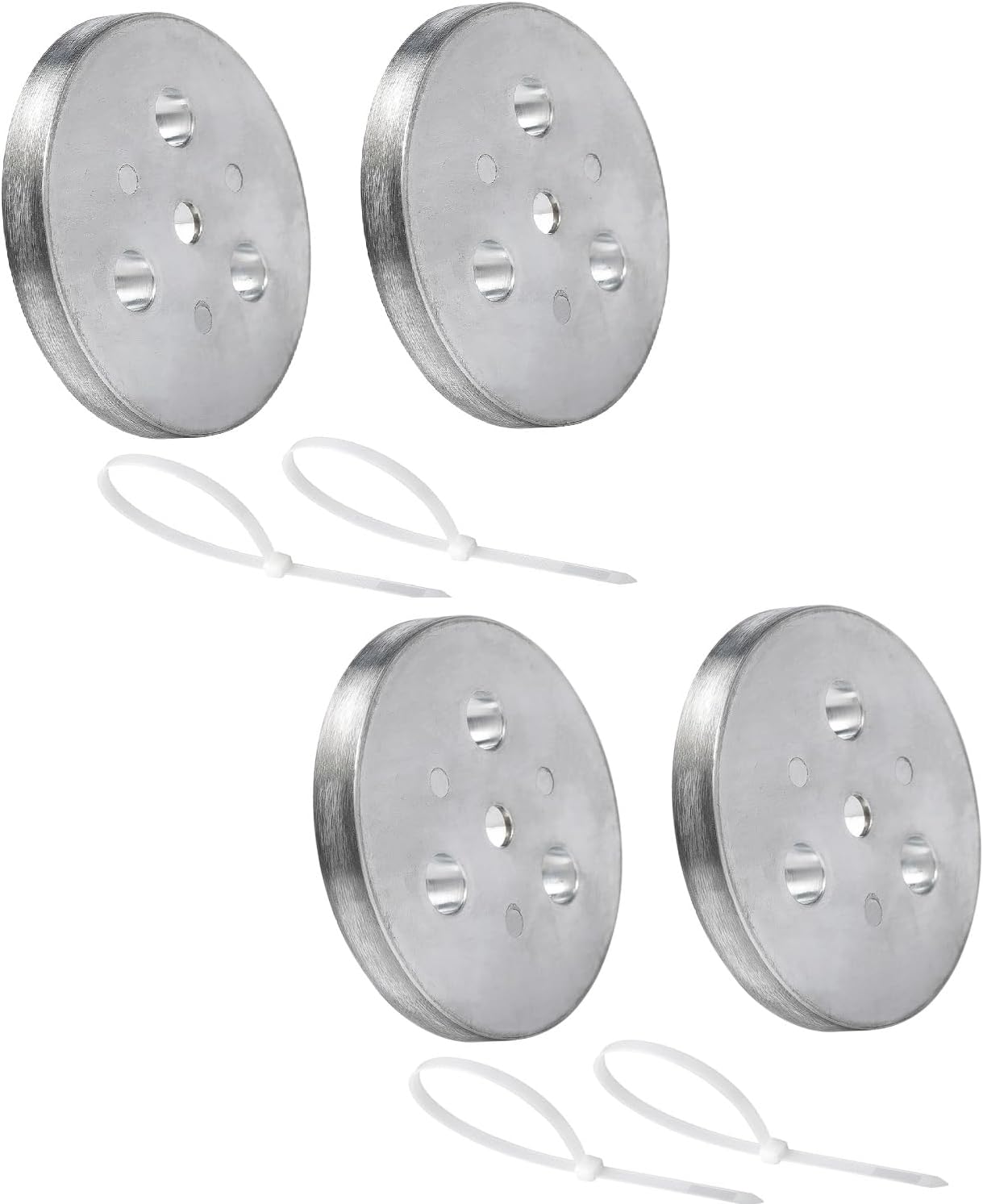 Pool Skimmer Weight Zinc Anode Plate with Plastic Ties Zinc Plate Into Your Skimmer Basket Skimmer Deck Cover Plate Anti Corrosion and Electrolysis (10)