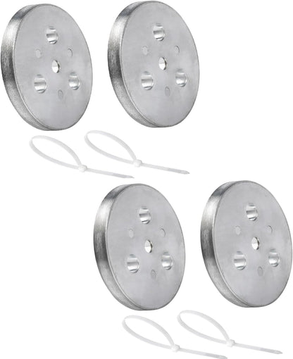 Pool Skimmer Weight Zinc Anode Plate with Plastic Ties Zinc Plate Into Your Skimmer Basket Skimmer Deck Cover Plate Anti Corrosion and Electrolysis (2)
