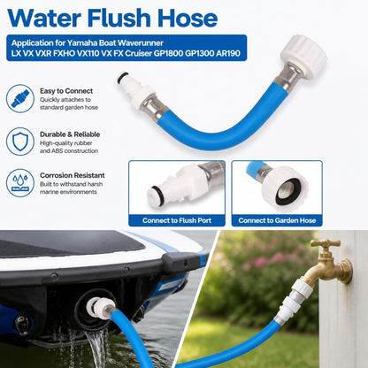 Flush Hose Fitting ffor Yamaha Boat Waverunner LX VX VXR FXHO VX110 VX FX | for Yamaha Cruiser GP1800 GP1300 AR190 for Deluxe for Jet Ski