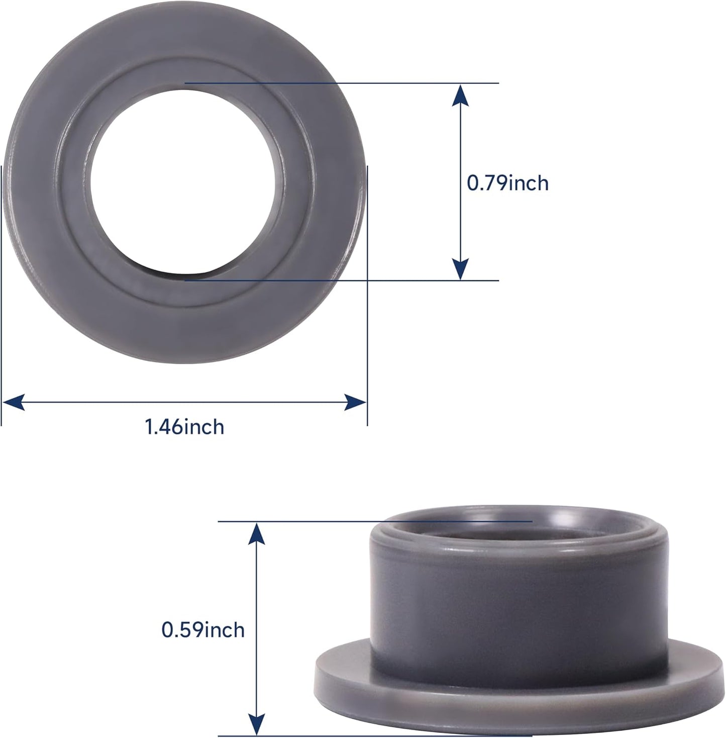 Replacement WD12X26146 Dishwasher Wheels for GE Profile Compatible with WD28X27241 WD12X10435 WD12X10439 WD12X10446 WD28X27241 AP6989036 4959000 PS16217024 Lower Dishwasher Rack Wheels 8pcs, Gray