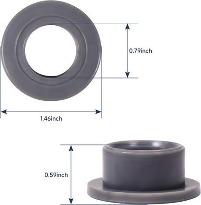 Replacement WD12X26146 Dishwasher Wheels for GE Profile Compatible with WD28X27241 WD12X10435 WD12X10439 WD12X10446 WD28X27241 AP6989036 4959000 PS16217024 Lower Dishwasher Rack Wheels 8pcs, Gray