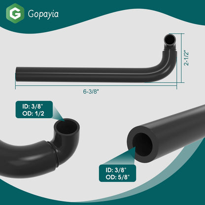 Replacement 2432693-S Breather Hose for Kohler Command PRO Twin 17hp-25hp Lawn Tractor Mower 2PCS