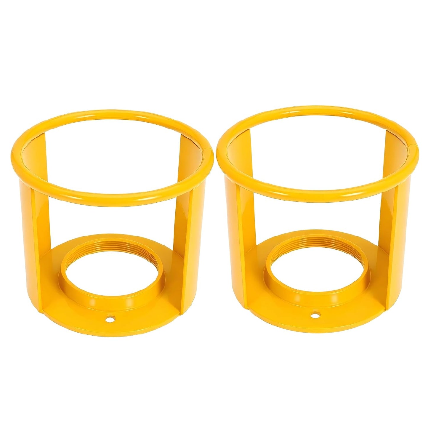 2PCS Acetylene Cylinder Regulator Safety Cap – 3-1/2" x 12 Inch Fine Thread, Heavy-Duty Valve Protector for High/Low Pressure Acetylene Tanks, Impact-Resistant Steel Collar Cover