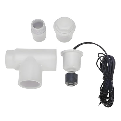 SS1 Float Switch Condensate Overflow Switch with 3/4 Inch Adaptor and 6FT Wire for HVAC Drain Pan Condensate for condensate Overflow Detection (2Pack)