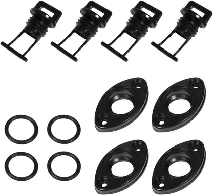Drain Plug with O-Ring and Base for Sea-Doo for Yamaha for Polaris Gas Tank Replace 292000187 ‎292-000-187 F1S-U2280-00-00 F1S-U2280-02-00 1060125 (2 Packs)