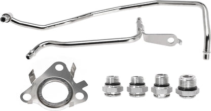 Replacement 926-187 Turbo Coolant Line Tubes, Driver/Left Side Engine Coolant Pipe Kit for Ford Expedition 15-17, F150 11-16, Transit 150 250 350 350HD 15-21 and for Lincoln Navigator 15-17