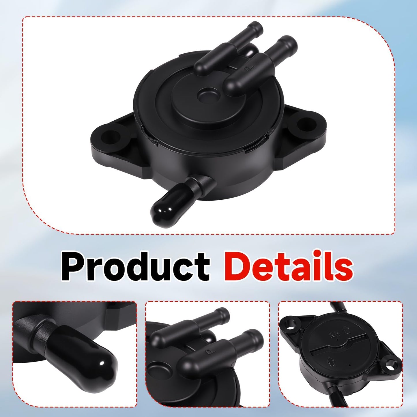 Solenoid Valve Replaces 16200-z6L-003 and Fuel Pump Replace 16700-Z6L-003 for Honda GX630 GX630R GX630RH GX660 GX660R GX660RH GXV690R