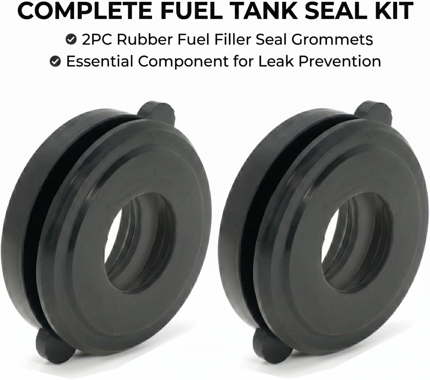 Filler Neck Gasket Fuel Tank Seal Grommet for Ford Mustang Lincoln 1981-1998 Replaces F4ZZ9072DA, 2PC