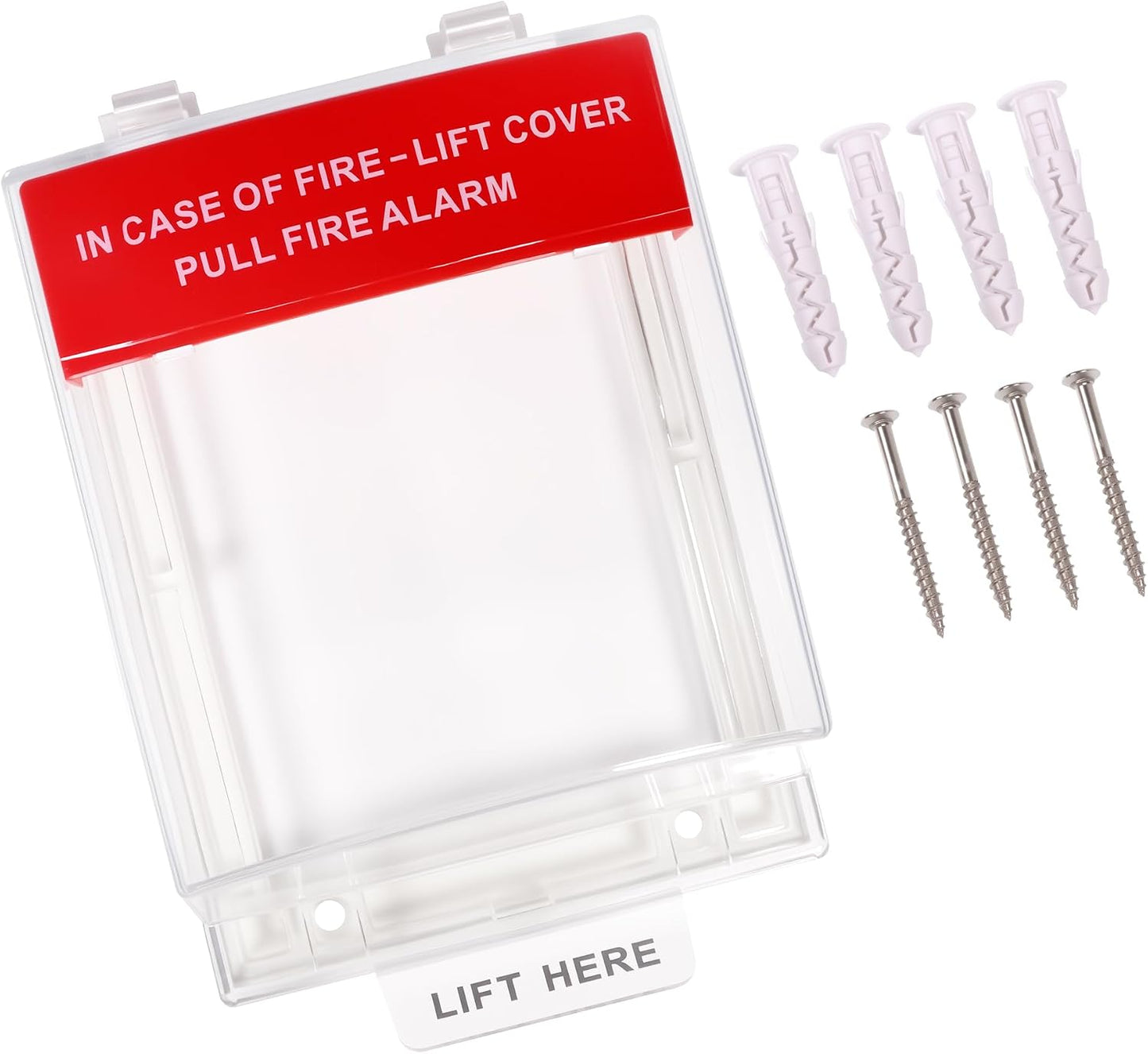 Fire Alarm Protective Cover Manual Call Point Button Protective Guard for Fireproof Switch for Fire Alarm Station Emergency Button Protective