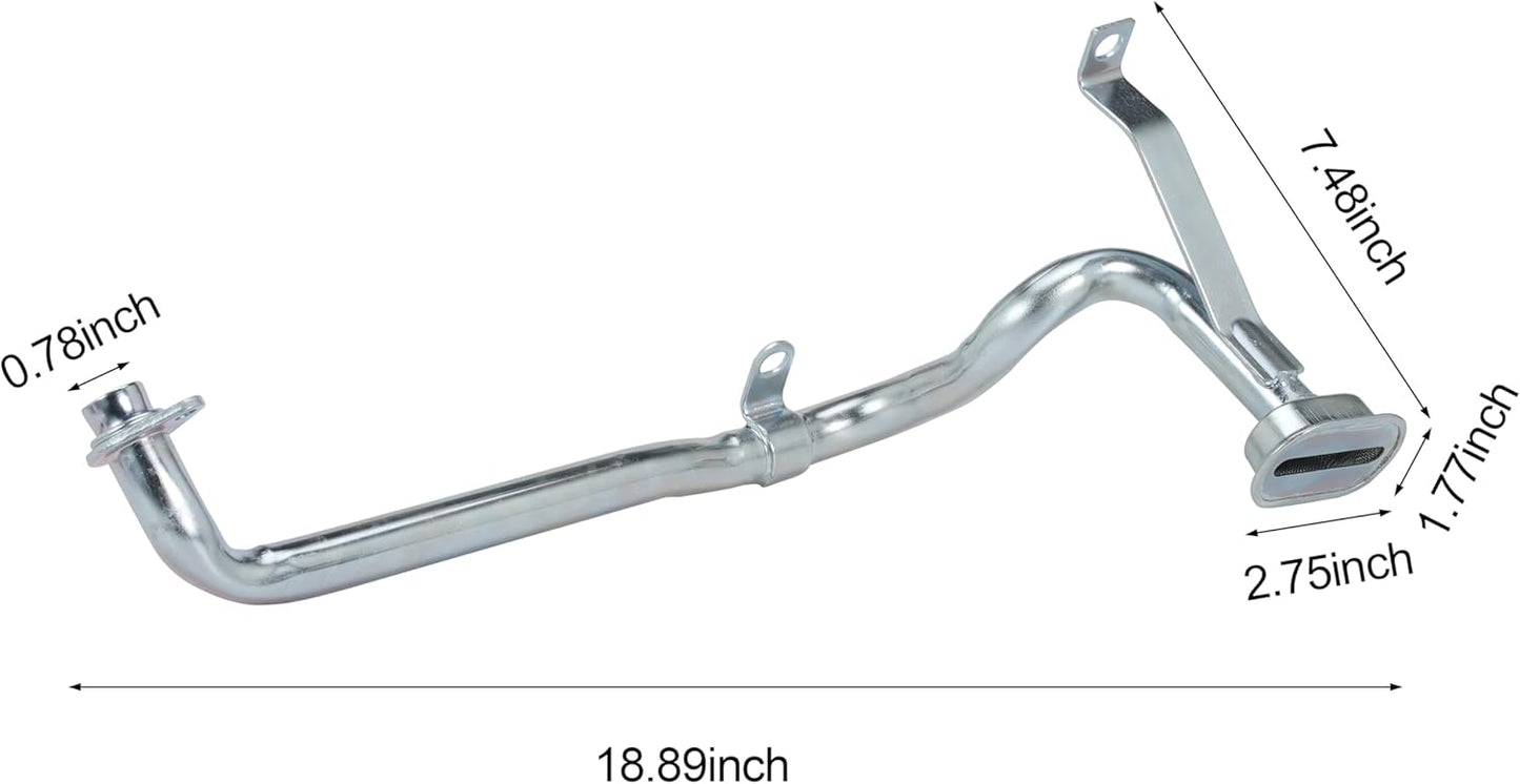 Engine Oil Pump Pickup Tube with Screen Replace 12608579 for GM 4.8L | for GM 5.3L 6.0L 6.2L, for Cadillac Escalade ESV EXT 6.2L, for GMC Yukon XL 1500 6.2L 2010-2014