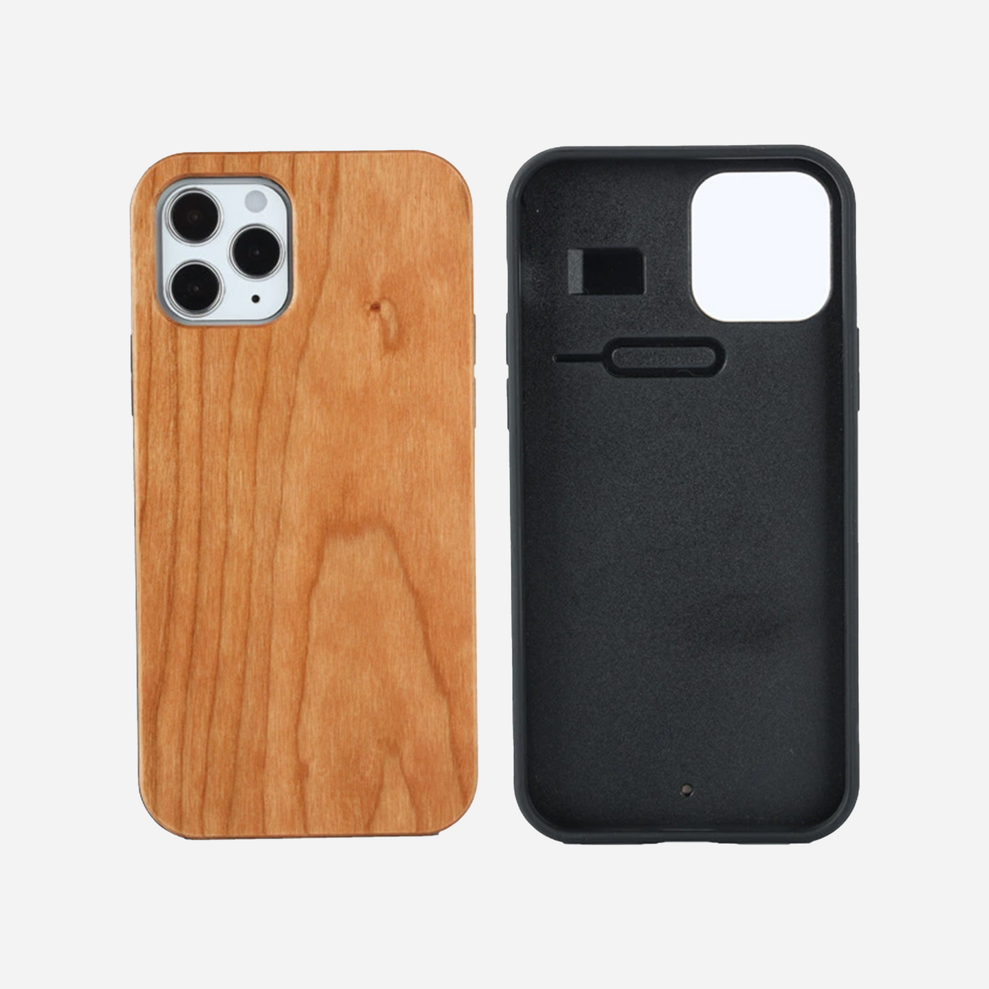 Eco-Friendly Solid Wood Protective Phone Case Cover for iPhone 16 Series