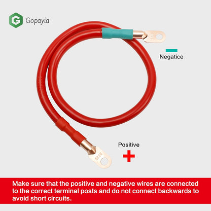 4 AWG Golf Cart Battery Cables for EZGO TXT 1994-UP 36V/48V 4 Gauge Pure Copper Wire