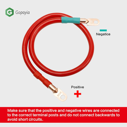 4 AWG Golf Cart Battery Cables for EZGO TXT 1994-UP 36V/48V 4 Gauge Pure Copper Wire