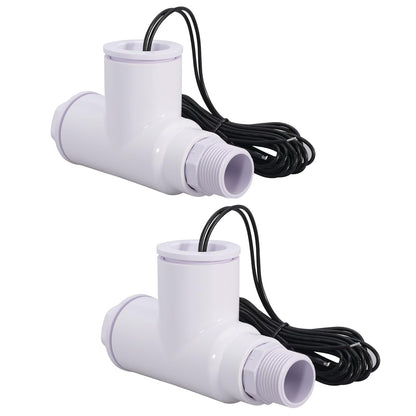 SS1 Float Switch Condensate Overflow Switch with 3/4 Inch Adaptor and 6FT Wire for HVAC Drain Pan Condensate for condensate Overflow Detection (6Pack)