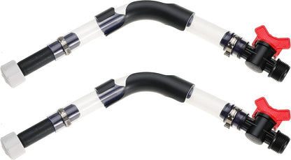 Fuel Filler Jug Hose with Ball Valve Shut Hose Kit for Fuel for Jegs Jugs for LC2 Jugs for Scribner Fuel Jugs Fuel Container Fuel Tank with Hose Bender