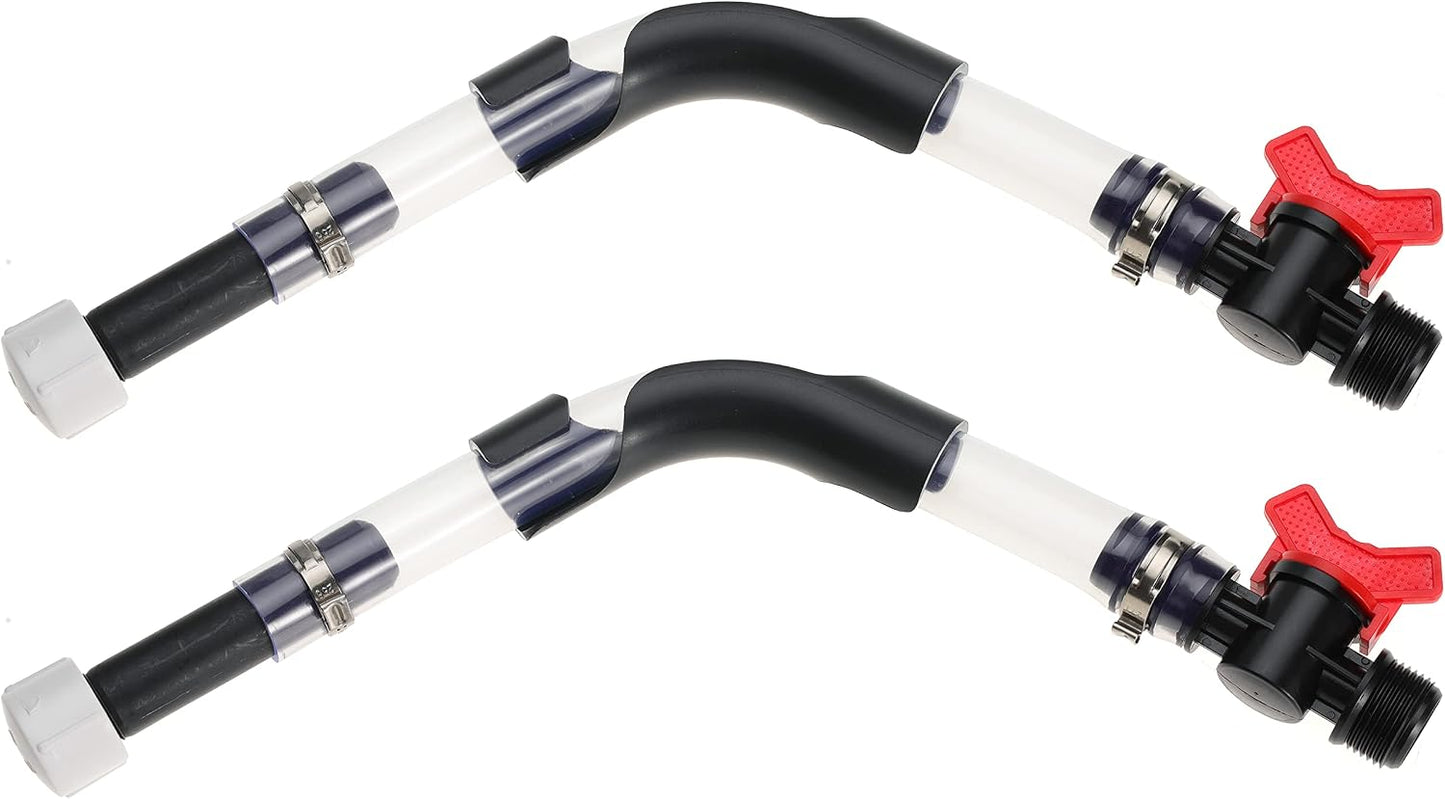 Fuel Filler Jug Hose with Ball Valve Shut Hose Kit for Fuel for Jegs Jugs for LC2 Jugs for Scribner Fuel Jugs Fuel Container Fuel Tank with Hose Bender
