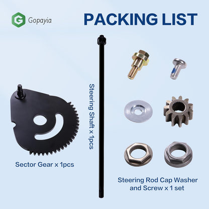 617-04094 Steering Rod Shaft Sector Gear Kit for MTD for Cub Cadet for Troy Bilt for Craftsman Mower Replace 948-0389 938-05078 738-05078 738P07154