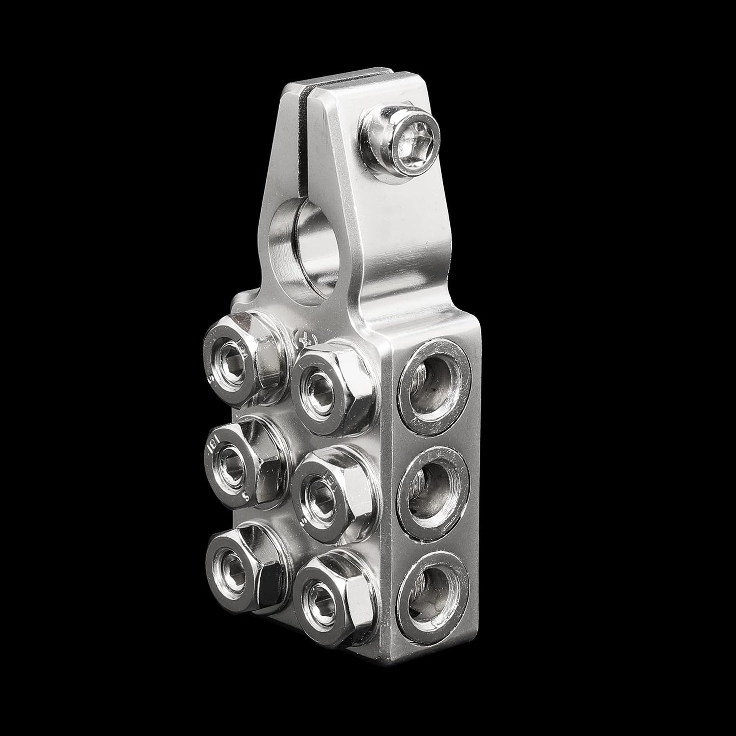 6x1/0 AWG Battery Post Terminal Connector 0 Gauge 12 Way Battery Terminal Clamps Replacement for Tapered Top Post