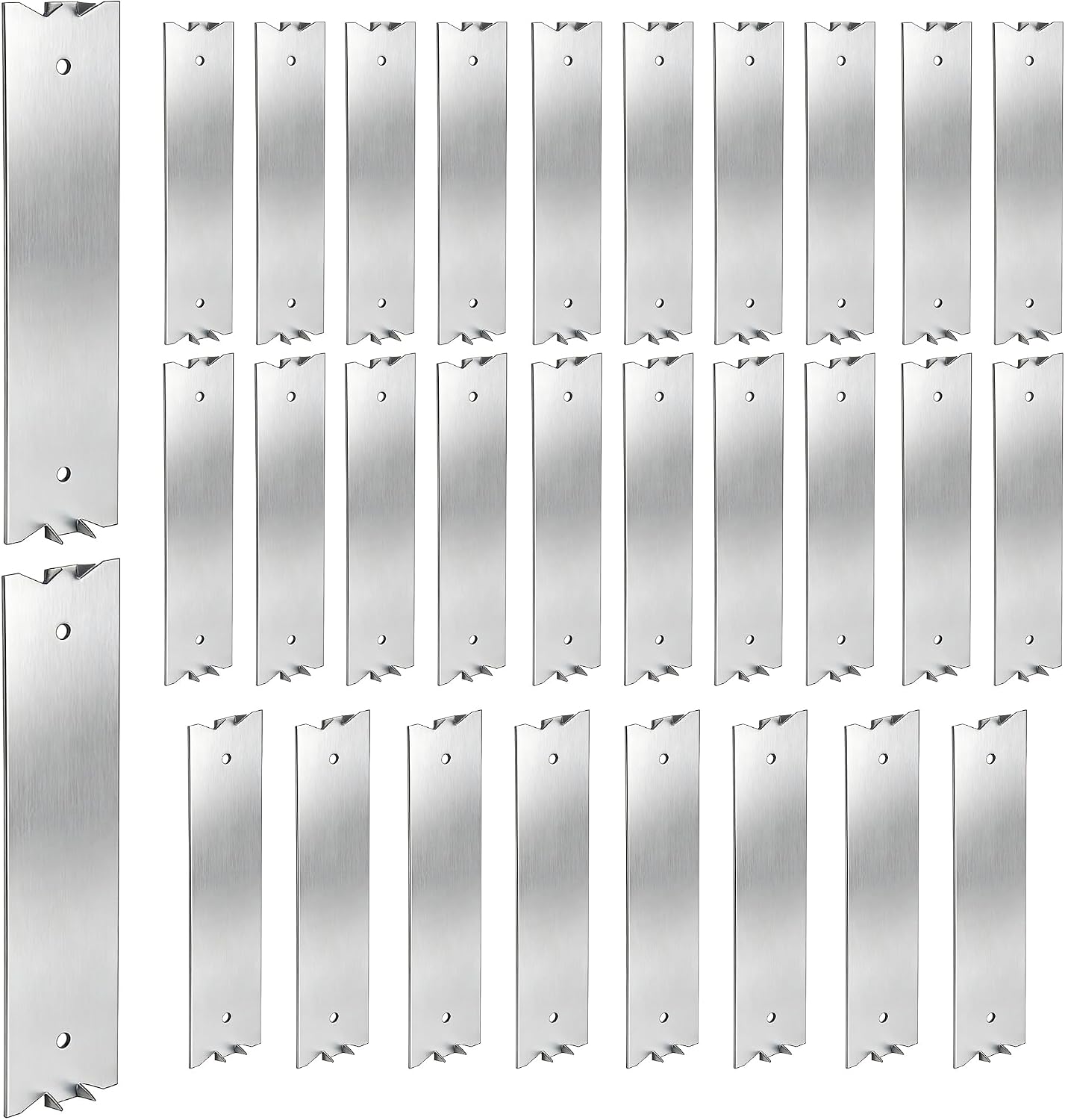 30 PCS 6 x 1.5 Inch Nail Plate for Wood Studs, Metal Cable Protector Plate Safety Nail Plates with Sharp Pointed Prongs, Steel Cable Wire for Protecting Plumbing and Wiring