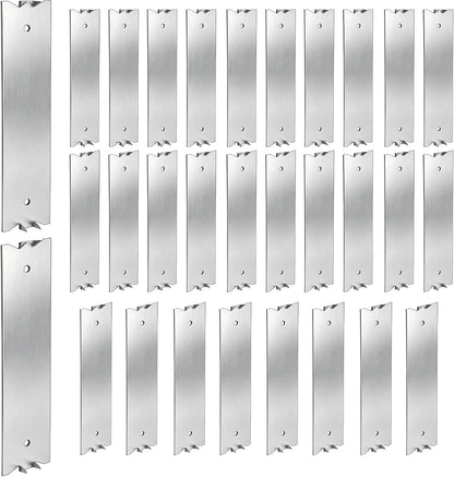 30 PCS 6 x 1.5 Inch Nail Plate for Wood Studs, Metal Cable Protector Plate Safety Nail Plates with Sharp Pointed Prongs, Steel Cable Wire for Protecting Plumbing and Wiring