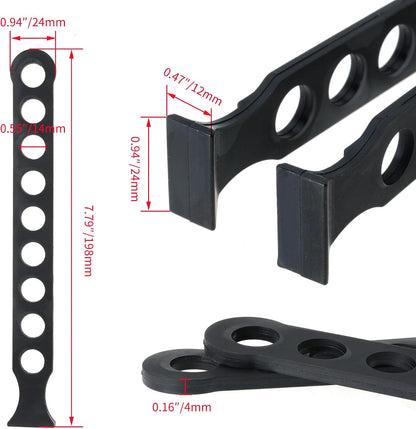 Rubber Strap, Rubber Chain Strap for UTV for Golf Cart for Mini Bike Rack Replace 2-70732, 20073, 4 Pack