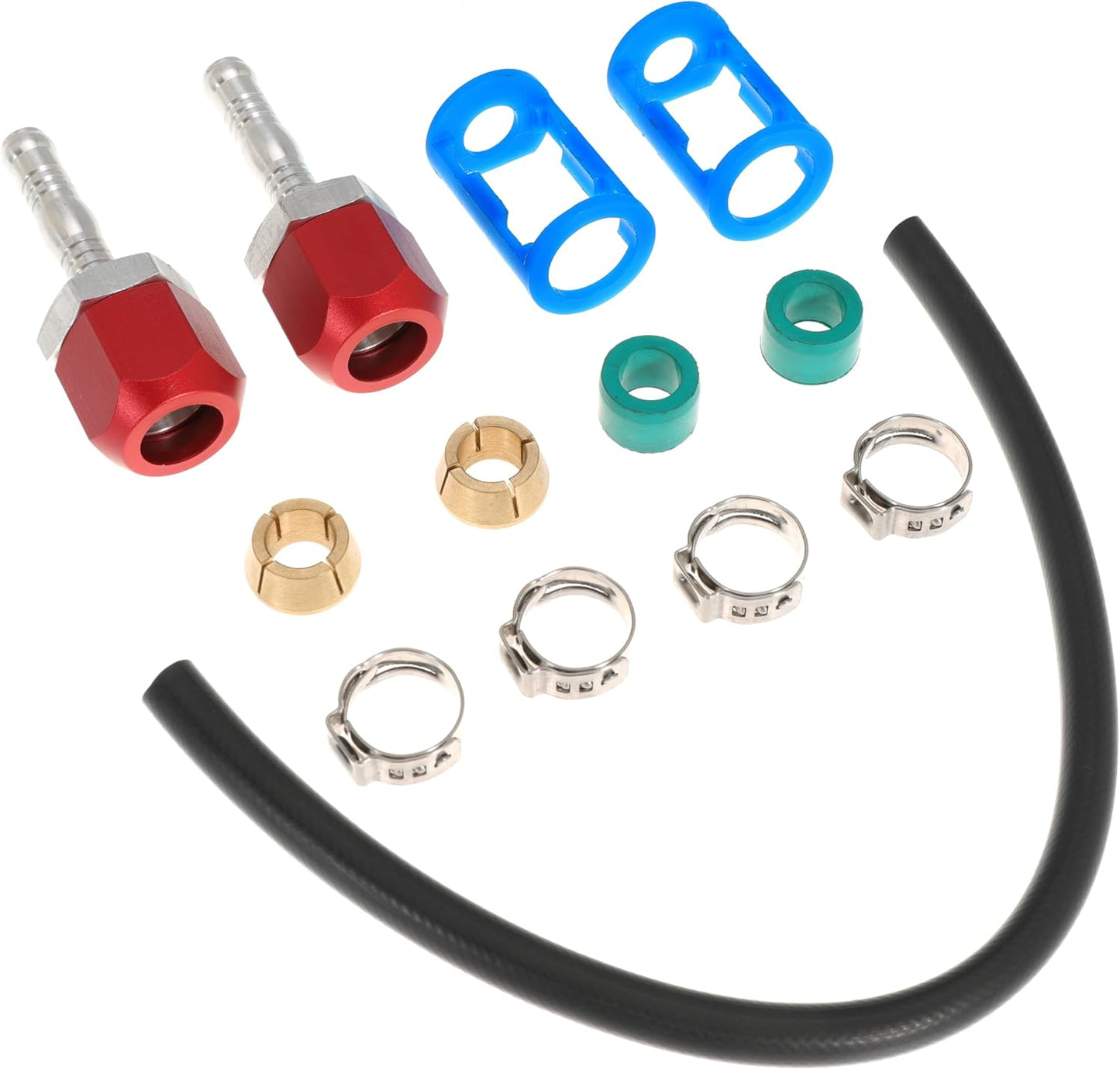 800-671 A/C Line Splice Kit For 3/8 Line With No.6 Hose 800671 Air Conditioning Repair Splice Connector Splicer Coupler Kit For 3/8 AC Line to Hose Repair (Line-K671)