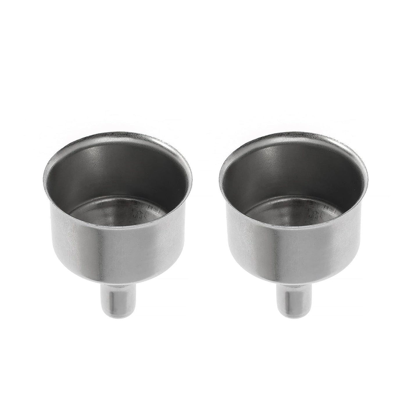 Stainless Steel Funnel for Flask Small Funnels for Drinking Liquor Flask,Oil Bottle,Perfume Bottle,Amber Bottle, Spices Liquids Universal Mini Funnel with 3/8" Spout (2)
