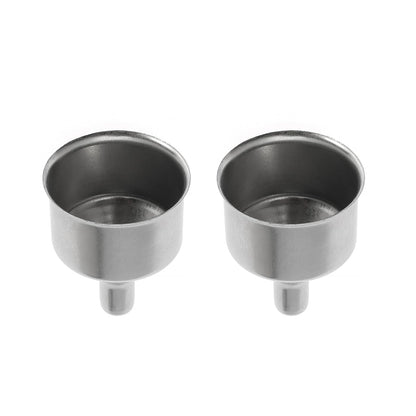 Stainless Steel Funnel for Flask Small Funnels for Drinking Liquor Flask,Oil Bottle,Perfume Bottle,Amber Bottle,Spices Liquids Universal Mini Funnel with 3/8" Spout (6)