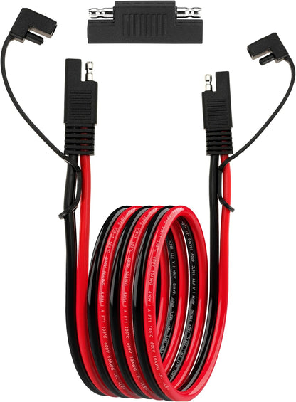 25FT 12AWG SAE Extension Cable, 12 AWG SAE Quick Disconnect Wire Harness 12 Gauge with Polarity Reverse Adapter for Solar Panel RV Battery Automotive and Marine Applications (12AWG 25FT)