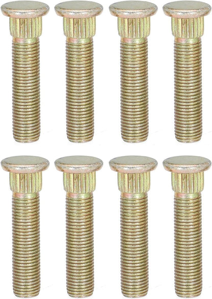 Front Wheel Stud for Polaris for Ranger for Crew for RZR for Sportsman for Trail ACE XP XP4 RZR 4 570 700 800 900 2002-2022 Replace 7517871, 3/8" x 24 Thread x 1-3/4" Long (8PCS)