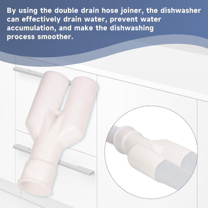 Dishwasher Drain Hose Joiner for Fisher & Paykel Dual Drawer Dishwasher Replaces 525925, FP-529872 (1PCS)