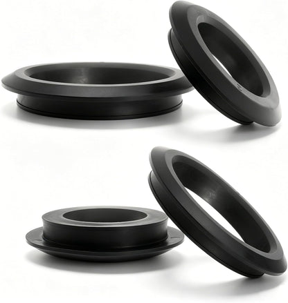 2 Pack 2 inch and 1.5 inch Uniseal Flexible Rubber Tank Sealing Adapter Bulkhead Fitting Compression Fittings for PVC Hard Pipe