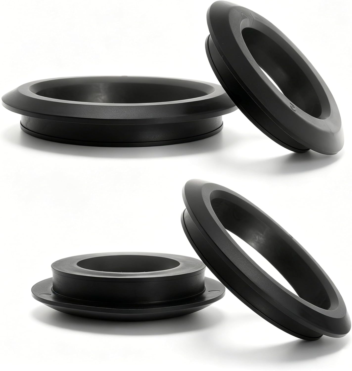 2 Pack 3/4in and 2in Uniseal Flexible Rubber Tank Sealing Adapter Bulkhead Fitting Compression Fittings for PVC Hard Pipe