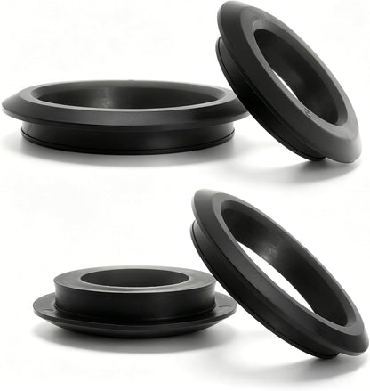 2 Pack 3/4in and 2in Uniseal Flexible Rubber Tank Sealing Adapter Bulkhead Fitting Compression Fittings for PVC Hard Pipe