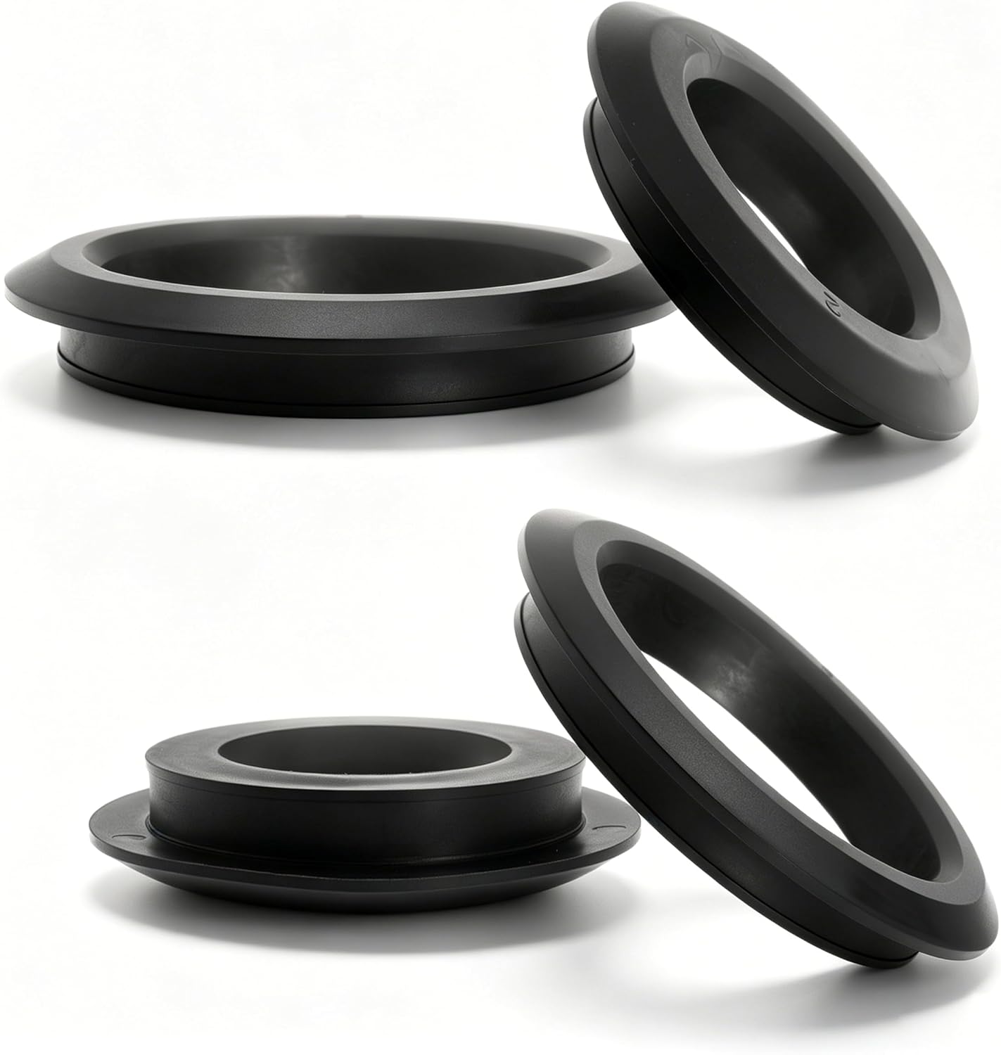 2 Pack 3in and 1in Uniseal Flexible Rubber Tank Sealing Adapter Bulkhead Fitting Compression Fittings for PVC Hard Pipe