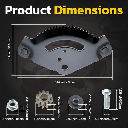 Steering Sector Gear Plate Replacement for Mtd for Bolens for Cub Cadet for Yardman for Troy Bilt Replaces 717-1550 717-1550A 717-1550B 717-1550C 717-1550D 717-1550E 717-1550F