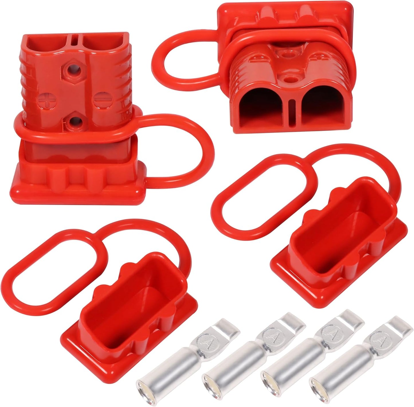175A 600V Battery Quick Connect Disconnect Connectors with 1/0 AWG Cable Plugs 4pack